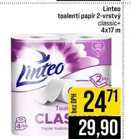 Jip Linteo toalentí papír 2-vrstvý classic+ 4x17 m nabídka