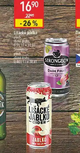 Globus Lišácké jablko cider nabídka