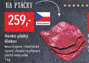 Globus Hovězí plátky nabídka