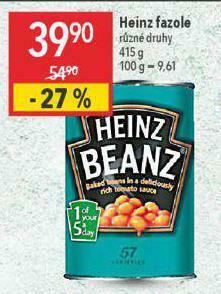 Globus Heinz fazole nabídka