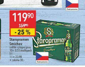 Globus Pivo staropramen nabídka