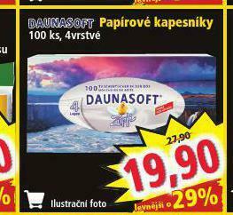 Norma Daunasoft papírové kapesníky nabídka