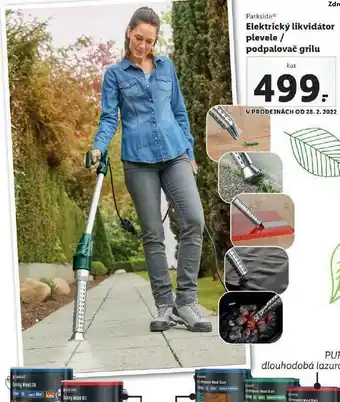 Lidl Elektrický likvidátor plevele podpalovač grilu nabídka