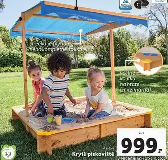 Lidl Kryté pískoviště nabídka