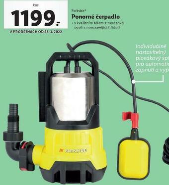 Lidl Ponorné čerpadlo nabídka