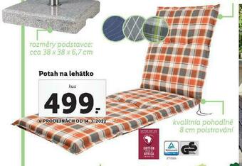Lidl Potah na lehátko nabídka