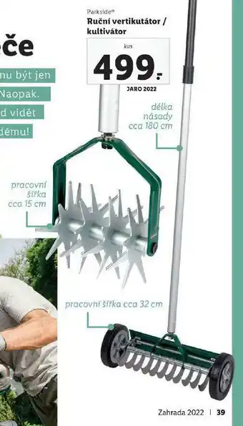 Lidl Ruční kultivator / vertikulátor nabídka