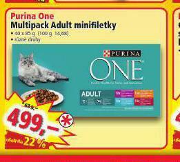 Norma Purina one multipack adult minifiletky nabídka