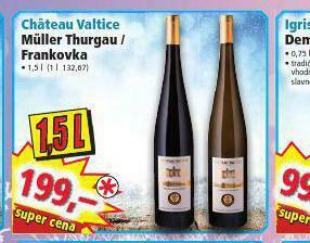 Norma Chateau valtice müller thurgau nabídka