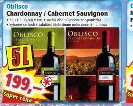 Norma Oblisco chardonnay nabídka