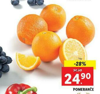 Lidl Pomeranče nabídka