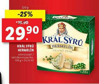 Lidl Král sýrů hermelín nabídka