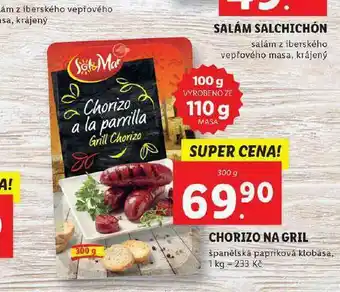 Lidl Chorizo na gril nabídka