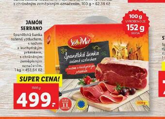 Lidl Jamón serrano nabídka