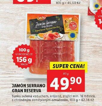 Lidl Jamón serrano gran reserva nabídka
