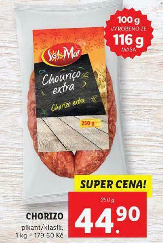 Lidl Chorizo nabídka