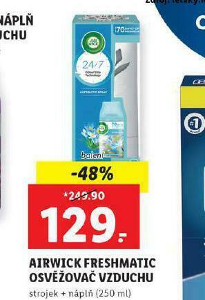 Lidl Airwick freshmatic osvěžovač vzduchu nabídka