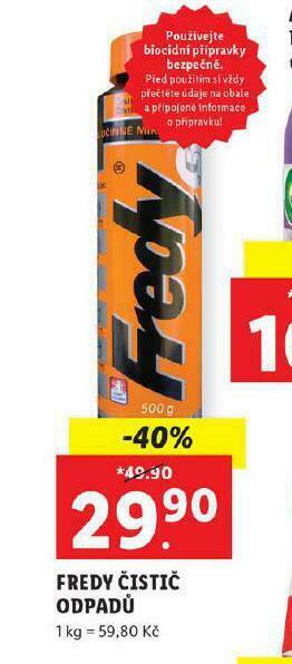 Lidl Fredy čistič odpadů nabídka