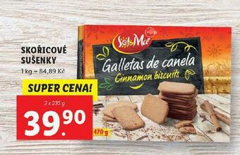 Lidl Skořicové sušenky nabídka
