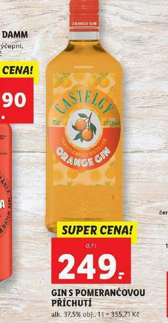 Lidl Gin s pomerančovou příchutí nabídka