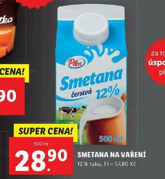 Lidl Smetana na vaření nabídka