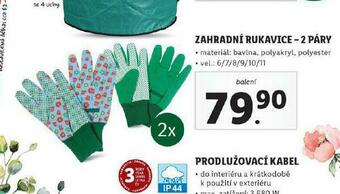 Lidl Zahradní rukavice nabídka