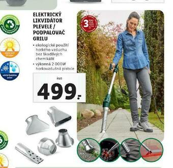 Lidl Elektrický likvidátor plevele nabídka