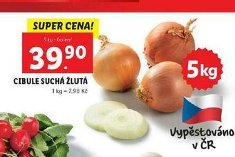 Lidl Cibule suchá žlutá nabídka