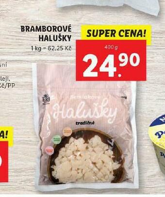 Lidl Bramborové halušky nabídka