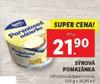 Lidl Sýrová pomazánka nabídka