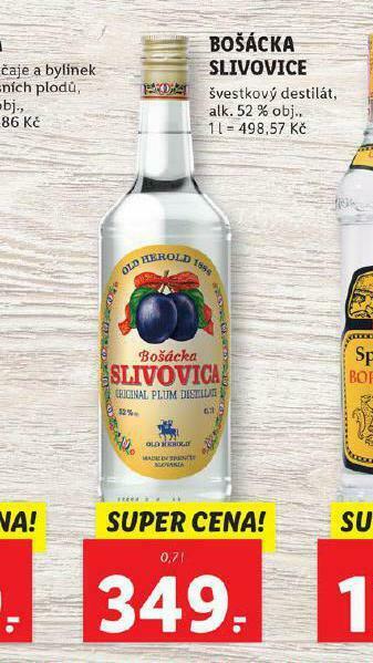Lidl Bošácka slivovice nabídka