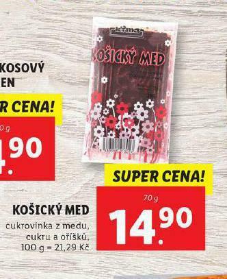 Lidl Košický med nabídka