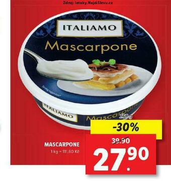 Lidl Mascarpone nabídka