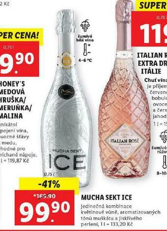 Lidl Mucha sekt ice nabídka