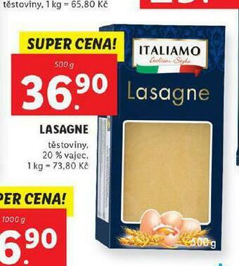Lidl Lasagne nabídka