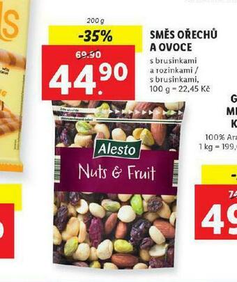 Lidl Směs ořechů a ovoce nabídka