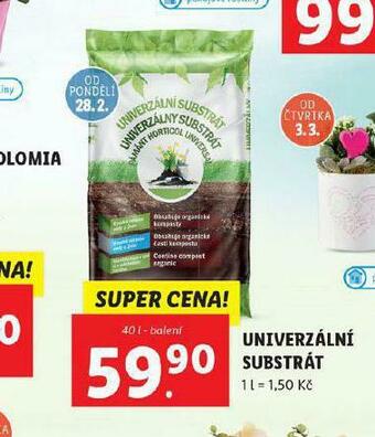 Lidl Univerzální substrát nabídka