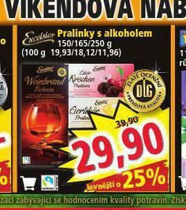 Norma Pralinky s alkoholem nabídka
