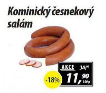 ZEMAN Kominický česnekový salám nabídka