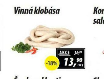 ZEMAN Vinná klobása nabídka
