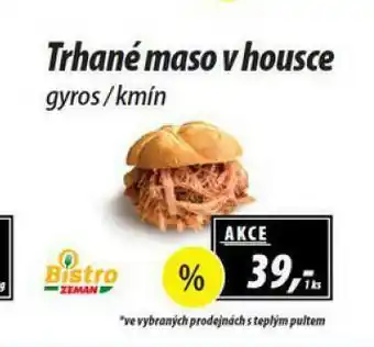 Trhané maso v housce