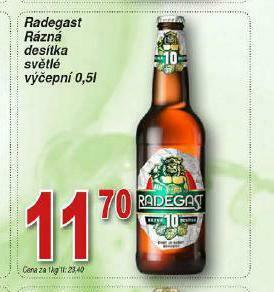 Lidl Pivo radegast rázná 10 nabídka
