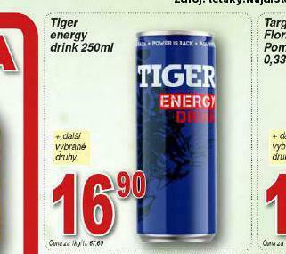 Lidl Tiger energy drink nabídka