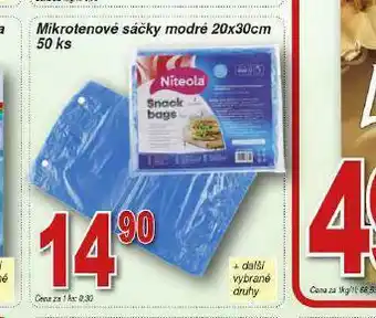 Mikrotenové sáčky modré