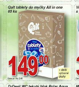 Lidl Qalt tablety do myčky nabídka