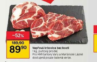 Tesco Vepřová krkovice bez kosti nabídka