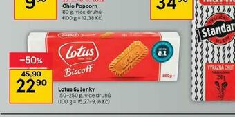 Tesco Lotus sušenky nabídka