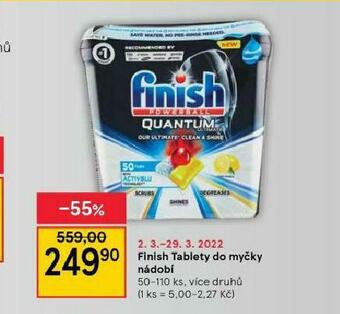 Tesco Finish tablety do myčky nabídka