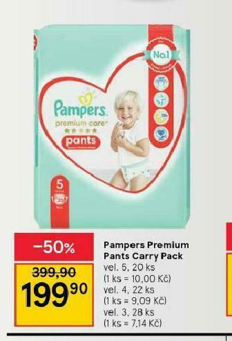 Tesco Pampers dětské plenky nabídka