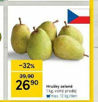 Tesco Hrušky zelené nabídka